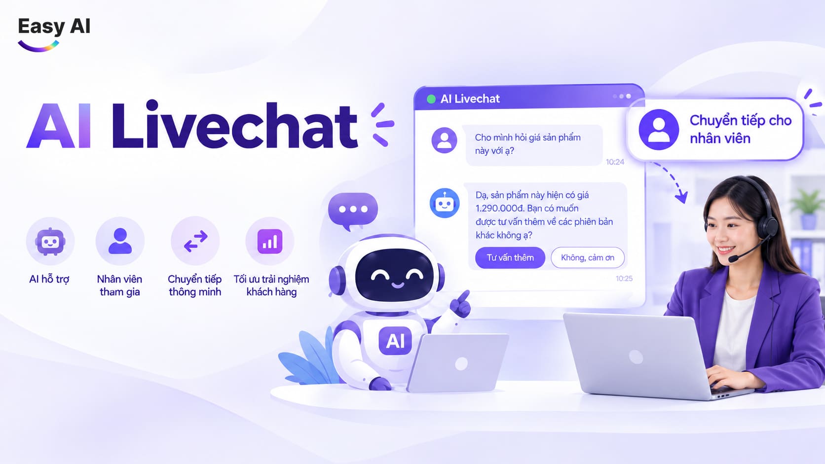 AI LiveChat là gì? Có khác biệt so với Live Chat thông thường