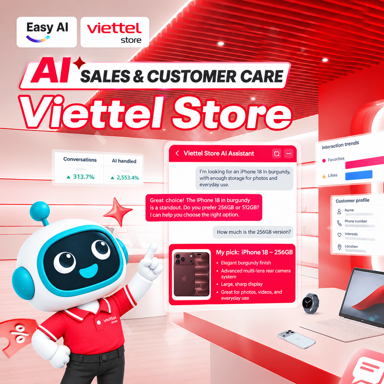Viettel Store: Large-Scale AI Sales Assistant Handles a Surge of 57,000 Pre-orders