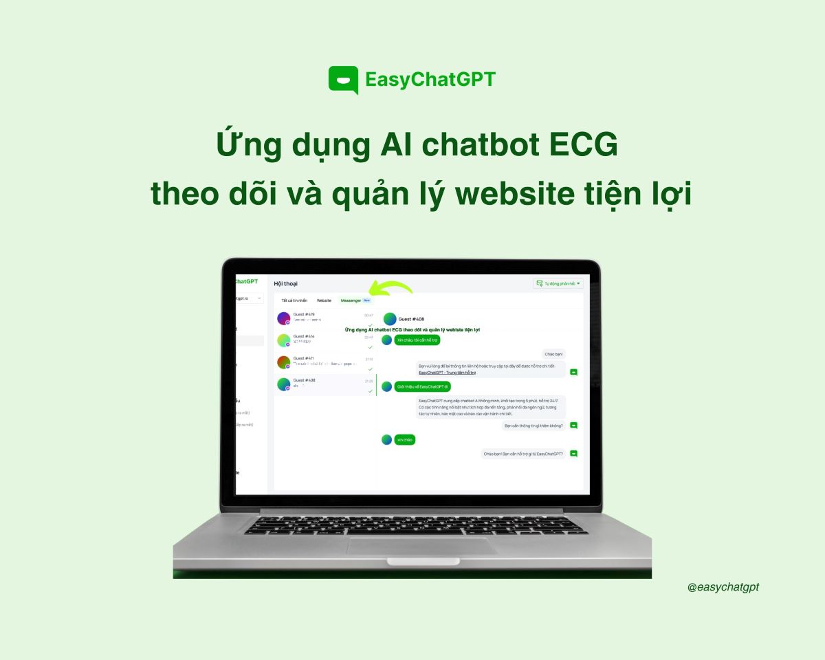 Doanh nghiệp c&ugrave;ng Easy AI Chat n&acirc;ng cao trải nghiệm kh&aacute;ch h&agrave;ng v&agrave; tạo chuyển đổi trực tuyến