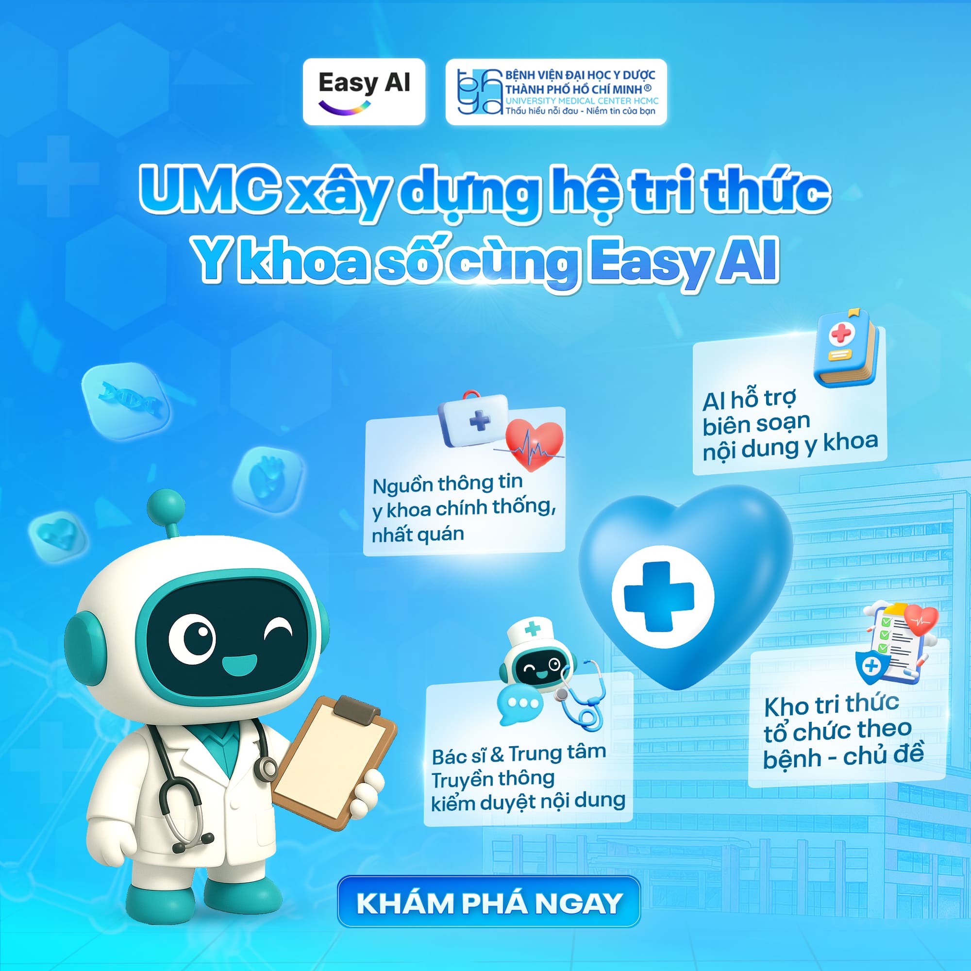 AI Agent viết b&agrave;i cho UMC - Trợ thủ gi&uacute;p b&aacute;c sĩ biến kiến thức chuy&ecirc;n ng&agrave;nh th&agrave;nh th&ocirc;ng tin thường thức dễ hiểu, dễ nhớ cho cộng đồng
