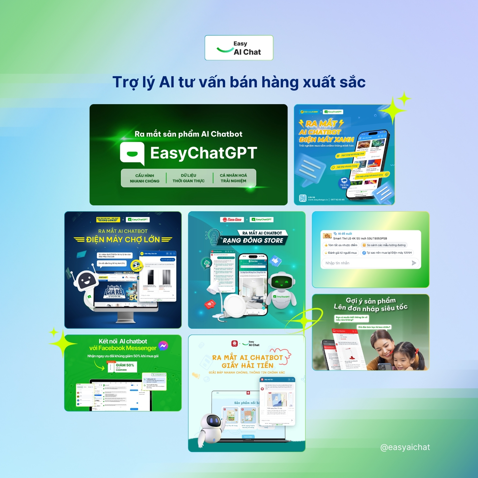 Easy AI Chat đồng h&agrave;nh c&ugrave;ng doanh nghiệp Việt
