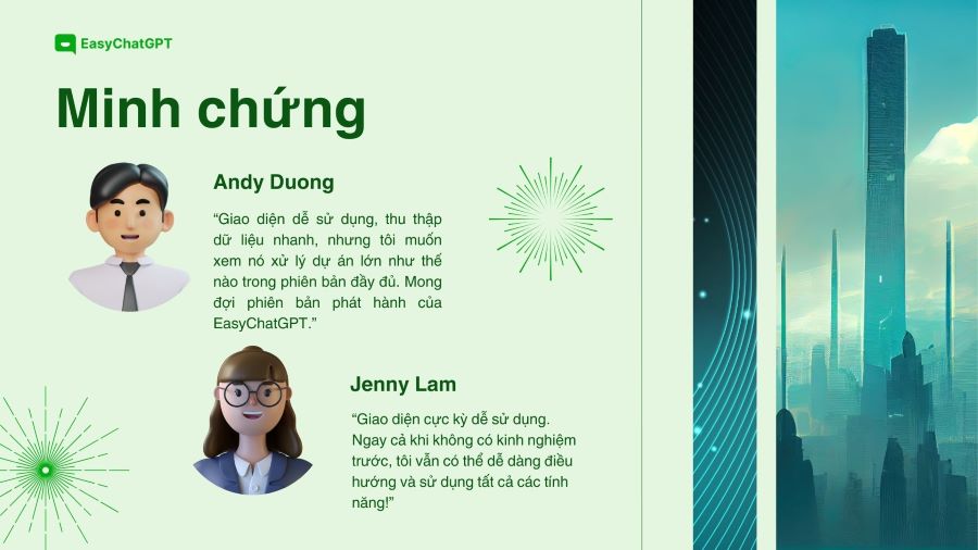 Minh chứng hiệu quả từ người d&ugrave;ng thực tế trong việc &aacute;p dụng chatbot AI - Easy AI Chat