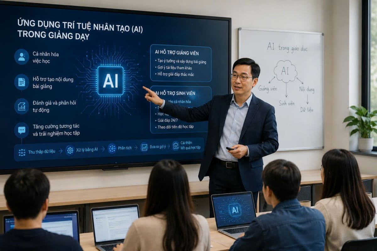 ứng dụng của tr&iacute; tuệ nh&acirc;n tạo AI v&agrave;o giảng dạy